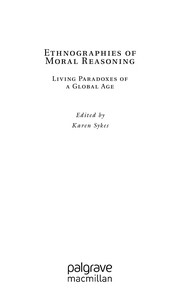 Front cover of Ethnographies of moral reasoning by Karen Margaret Sykes