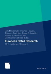 Cover of European Retail Research by Dirk Morschett