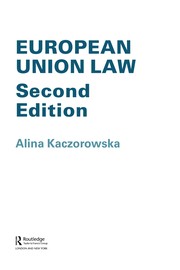 Front cover of European Union law by Alina Kaczorowska