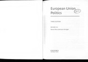 Front cover of European Union politics by Michelle Cini