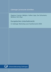 Front cover of Europäisches Unterhaltsrecht by Dagmar Coester-Waltjen