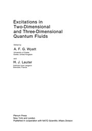 Front cover of Excitations in Two-Dimensional and Three-Dimensional Quantum Fluids by A. F. G. Wyatt