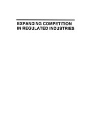 Front cover of Expanding Competition in Regulated Industries by Michael A. Crew