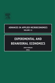 Cover of Experimental and behavioral economics by Morgan, John