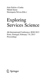 Cover of Exploring Services Science by João Falcão e Cunha