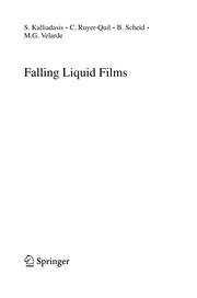 Cover of Falling Liquid Films by S. Kalliadasis