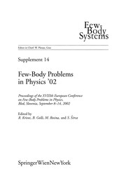 Cover of Few-Body Problems in Physics '02 by Rajmund Krivec