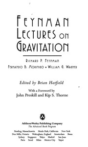 Cover of Feynman lectures on gravitation by Richard Phillips Feynman