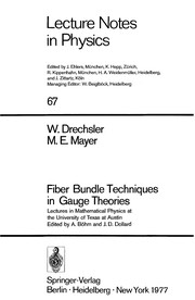 Cover of Fiber Bundle Techniques in Gauge Theories by W. Drechsler