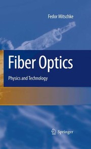 Cover of Fiber Optics by Fedor Mitschke