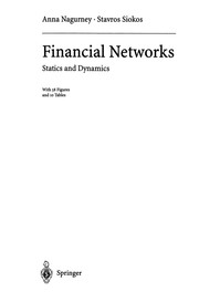Front cover of Financial Networks by Anna Nagurney