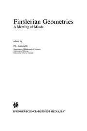Front cover of Finslerian Geometries by P. L. Antonelli