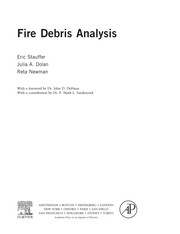 Cover of Fire debris analysis by Eric Stauffer