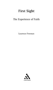 Cover of First sight by Laurence Freeman