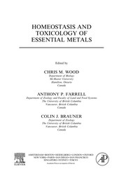 Front cover of Homeostasis and toxicology of essential metals by Chris M. Wood