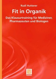 Front cover of Fit in Organik by R. Hutterer