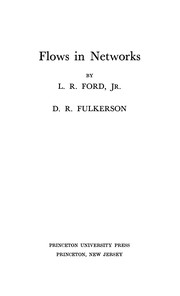 Cover of Flows in networks by L. R. Ford