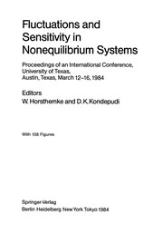 Cover of Fluctuations and Sensitivity in Nonequilibrium Systems by Werner Horsthemke