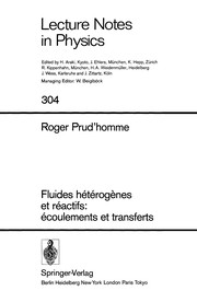 Front cover of Fluides he te roge  nes et re actifs: e coulements et transferts by Roger Prud'homme