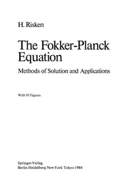 Front cover of The Fokker-Planck Equation by Hannes Risken