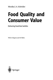 Front cover of Food Quality and Consumer Value by Monika J. A. Schröder