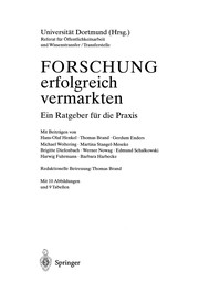 Front cover of Forschung erfolgreich vermarkten by Universität Dortmund. Referat für Öffentlichkeitsarbeit und Wissenstransfer