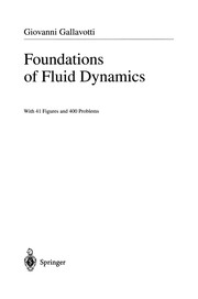 Front cover of Foundations of Fluid Dynamics by Giovanni Gallavotti