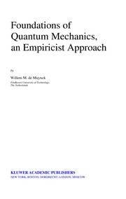 Front cover of Foundations of quantum mechanics by Willem M. de Muynck