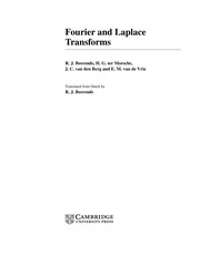 Cover of Fourier and Laplace transforms by R. J. Beerends