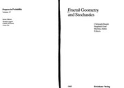 Cover of Fractal geometry and stochastics by Christoph Bandt