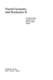 Cover of Fractal Geometry and Stochastics II by Christoph Bandt
