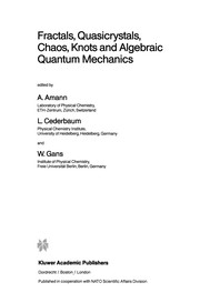 Front cover of Fractals, Quasicrystals, Chaos, Knots and Algebraic Quantum Mechanics by A. Amann