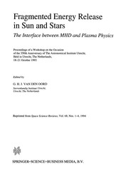 Front cover of Fragmented energy release in sun and stars by Gijsbertus Hendrikus Jozef van den Oord
