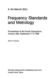 Cover of Frequency Standards and Metrology by Andrea Marchi