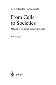 Front cover of From cells to societies by A. S. Mikhailov