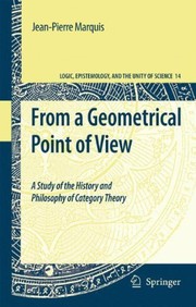 Front cover of From a Geometrical Point of View by Jean-Pierre Marquis