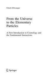 Front cover of From the Universe to the Elementary Particles by Ulrich Ellwanger