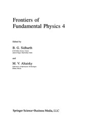 Cover of Frontiers of Fundamental Physics 4 by B. G. Sidharth