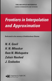 Cover of Frontiers in interpolation and approximation by N. K. Govil