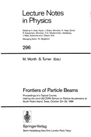 Front cover of Frontiers of particle beams by Melvin Month