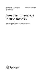 Front cover of Frontiers in surface nanophotonics by David Leslie Andrews