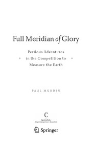 Front cover of Full meridian of glory by Paul Murdin