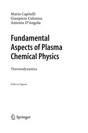 Front cover of Fundamental aspects of plasma chemical physics by M. Capitelli