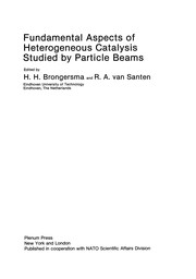 Front cover of Fundamental Aspects of Heterogeneous Catalysis Studied by Particle Beams by H. H. Brongersma