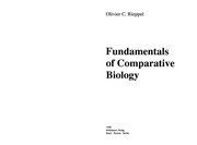Cover of Fundamentals of comparative biology by Olivier Rieppel