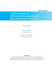 Cover of Fundamentals of differential equations and boundary value problems by R. Kent Nagle