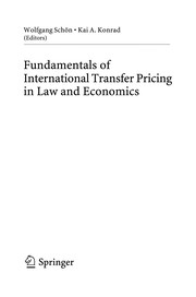 Front cover of Fundamentals of International Transfer Pricing in Law and Economics by Wolfgang Schön