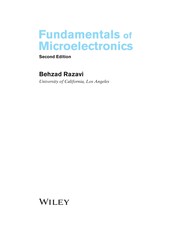 Front cover of Fundamentals of microelectronics by Behzad Razavi