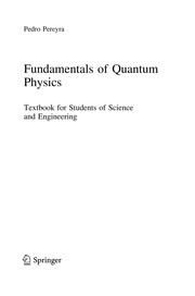 Front cover of Fundamentals of Quantum Physics by Pedro Pereyra