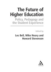 Front cover of The future of higher education by Mike Neary